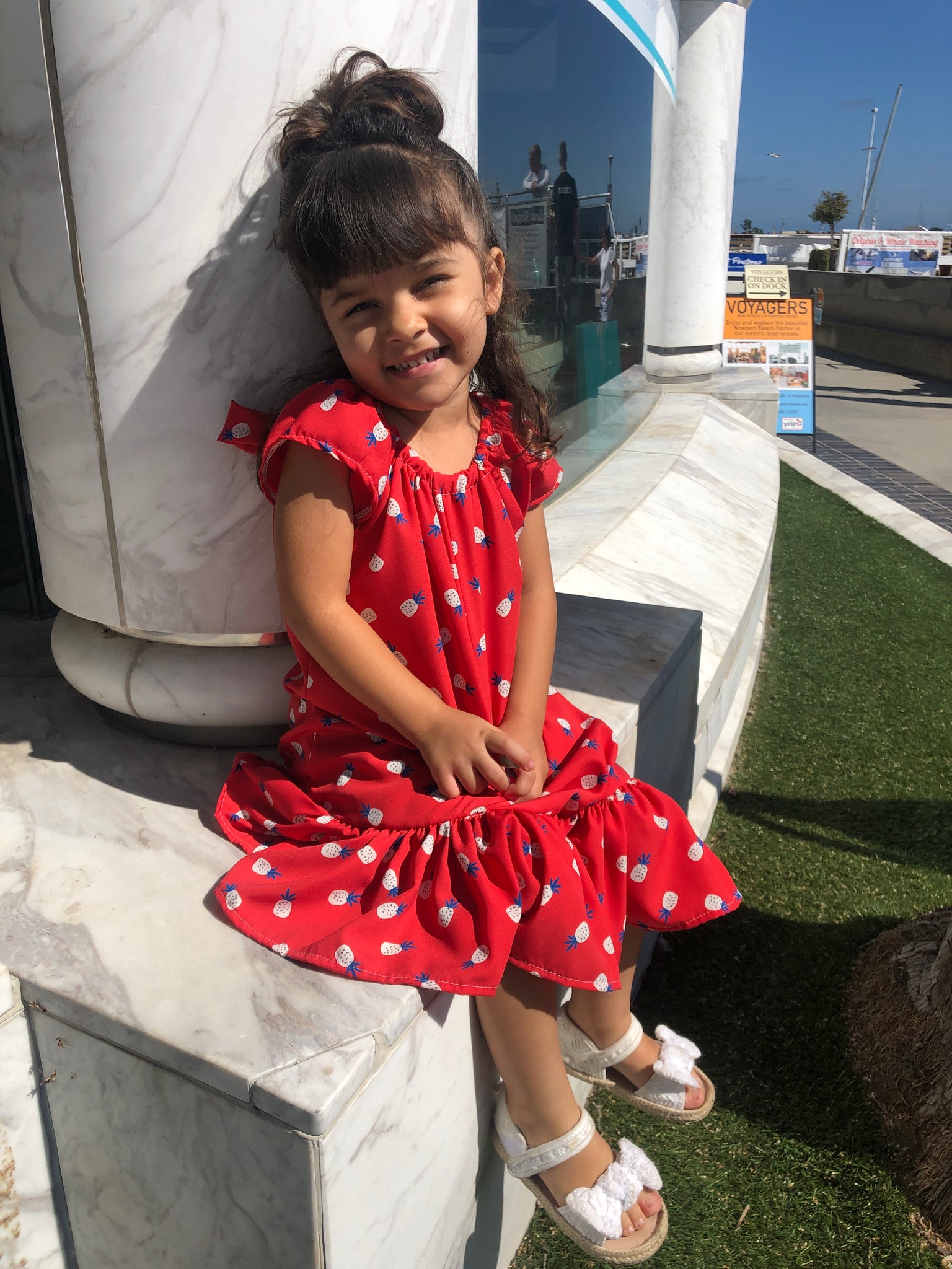 XALI  RED PINEAPPLE DRESS