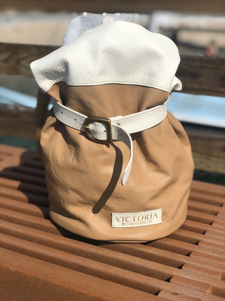 LEATHER TOTE NUDE BAG