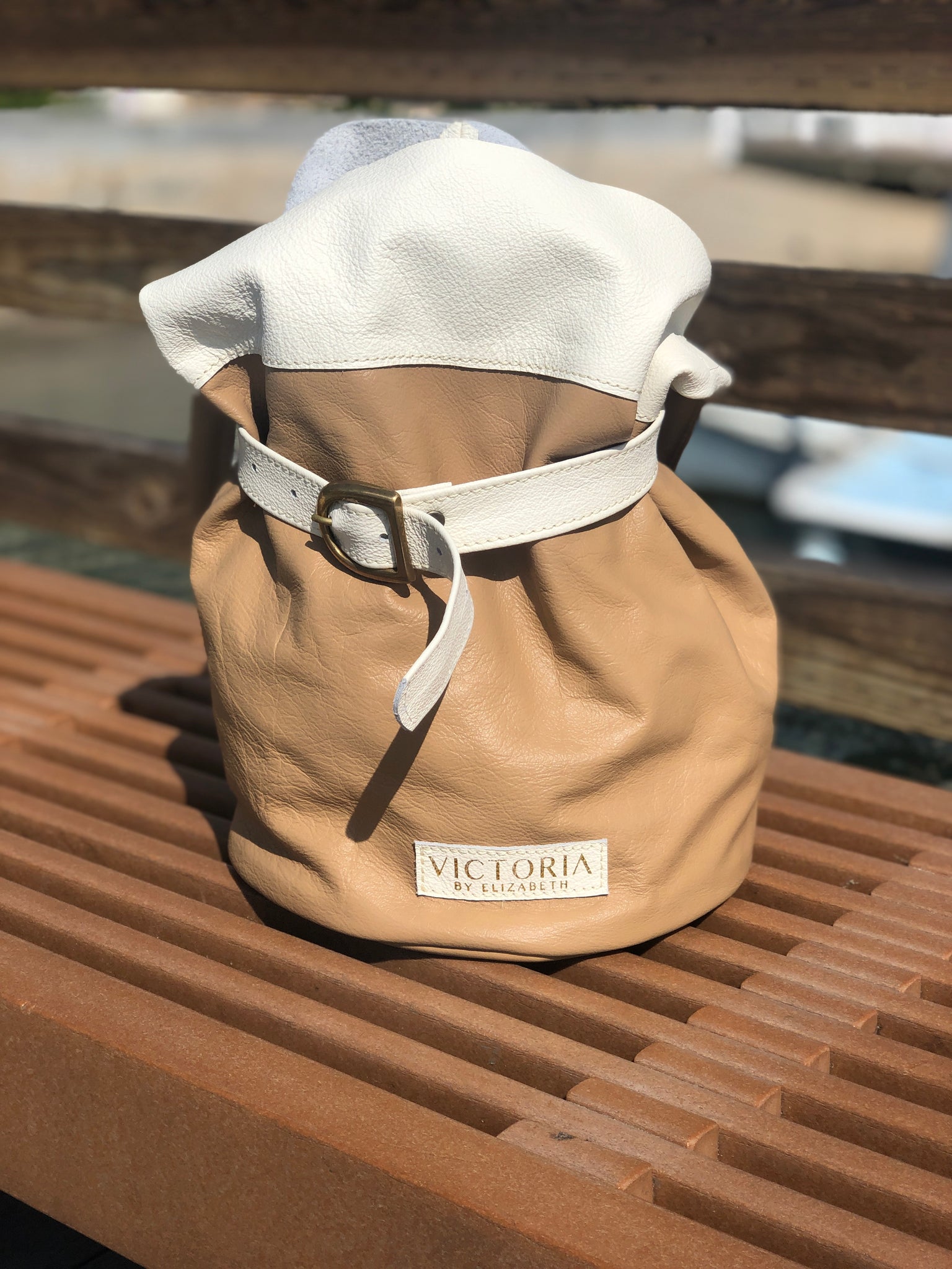 LEATHER TOTE NUDE BAG