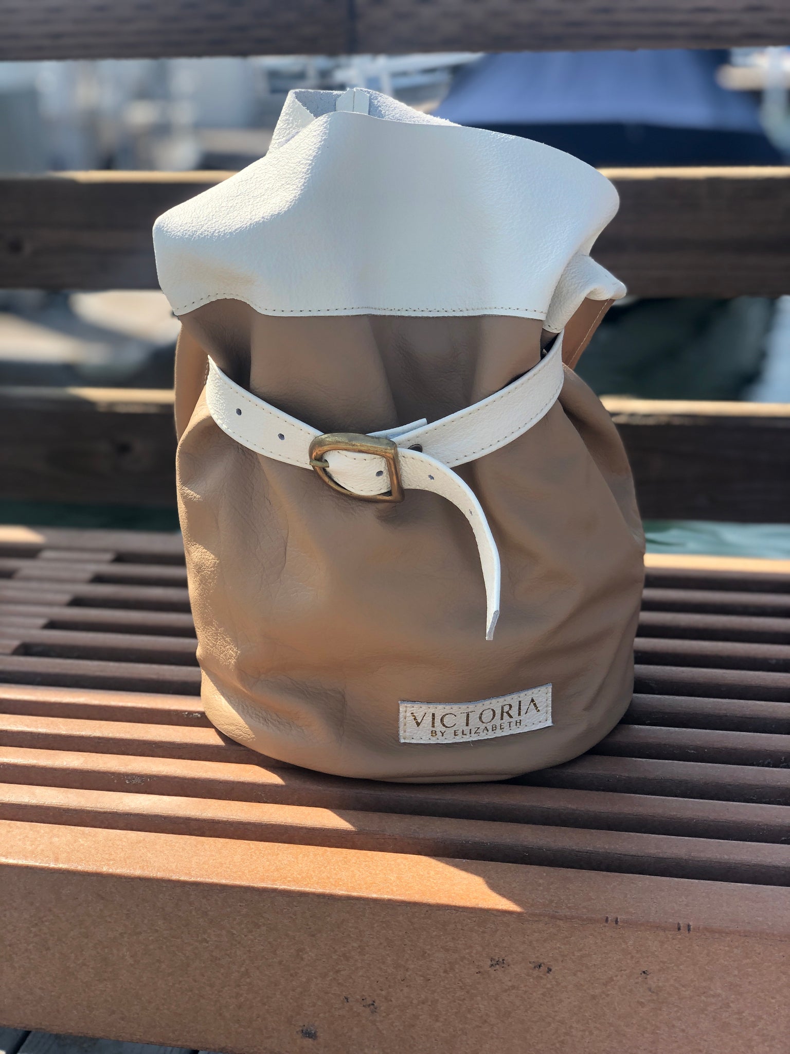 LEATHER TOTE NUDE BAG