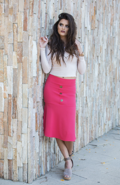 KEREN SKIRT CORAL