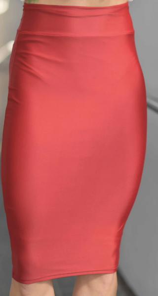 RED PENCIL SKIRT