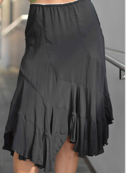 MIA BLACK RUFFLE SKIRT