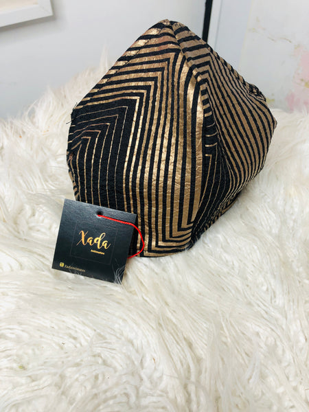 Gold stripe mask