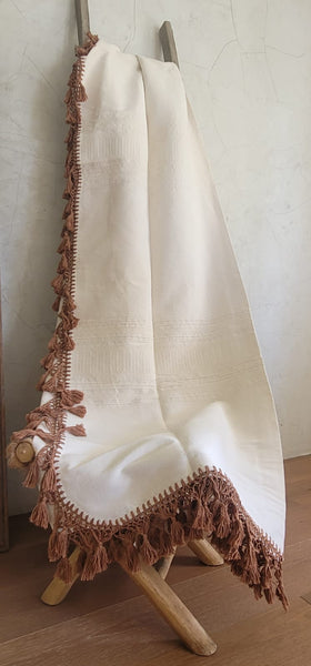 Bridge with brown trim