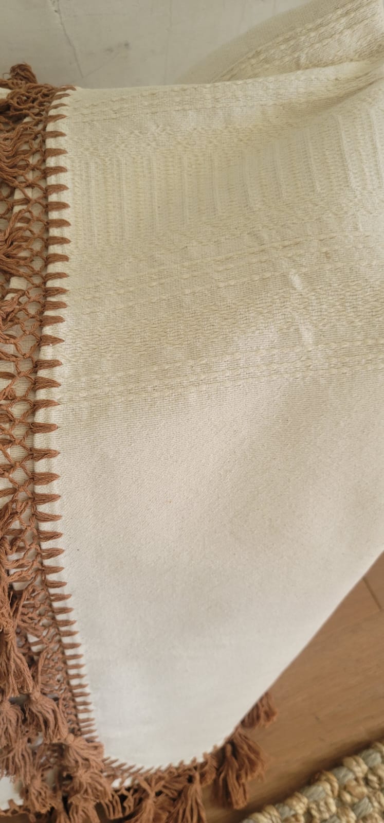 Bridge with brown trim