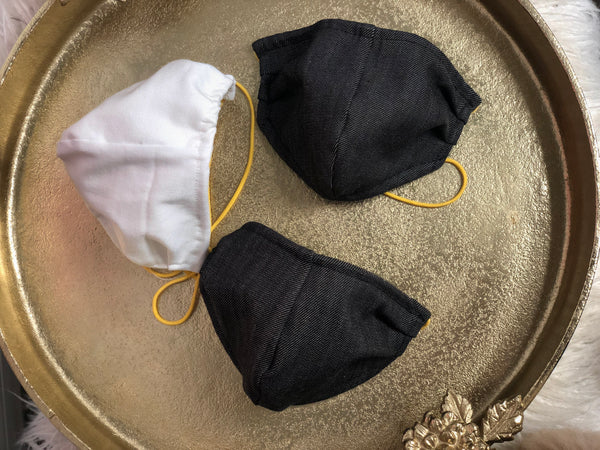 Black Denim Men mask